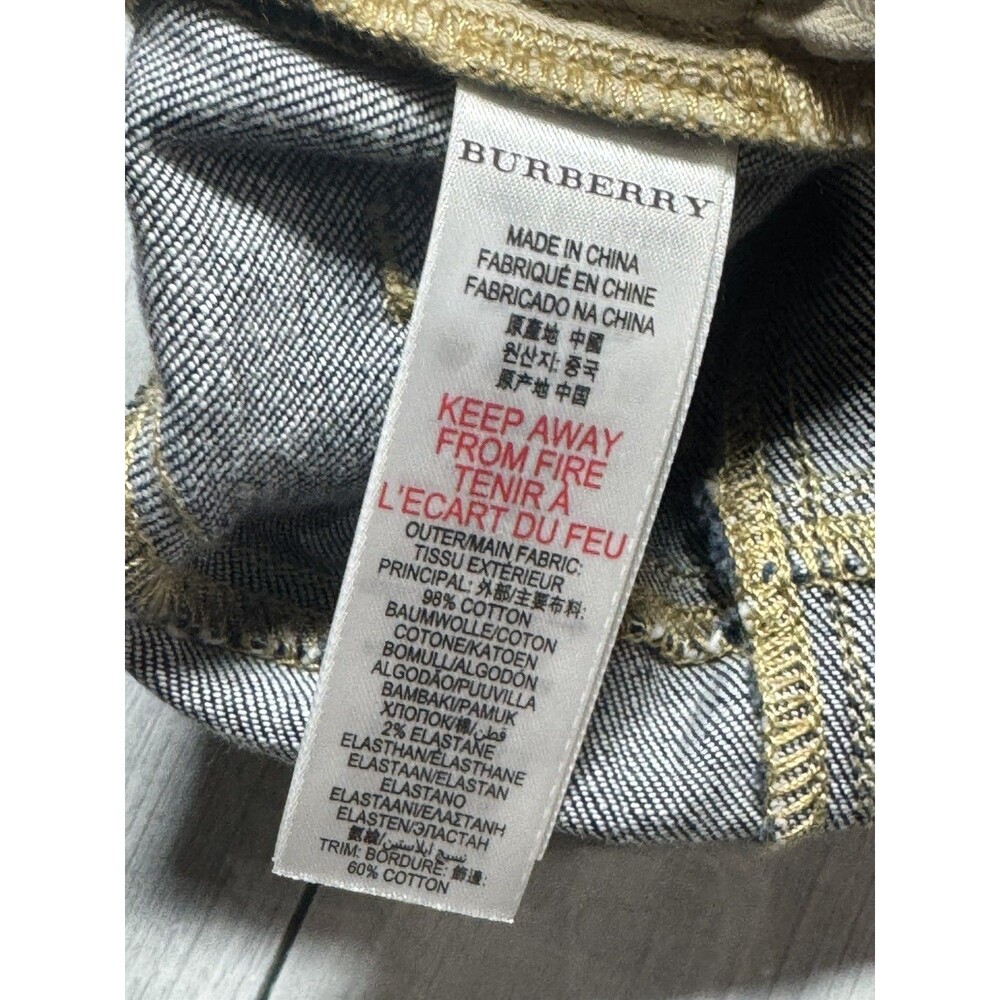 Boys Burberry Cuff Print Jeans 18 Months - Picture 9 of 12